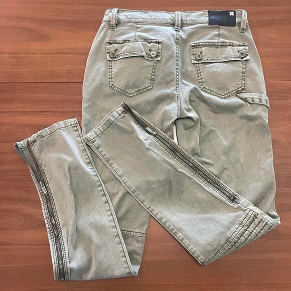 BCBGMAXAZRIA Olive Green Utility Skinny Pants – Size 28 - Picture 3 of 8